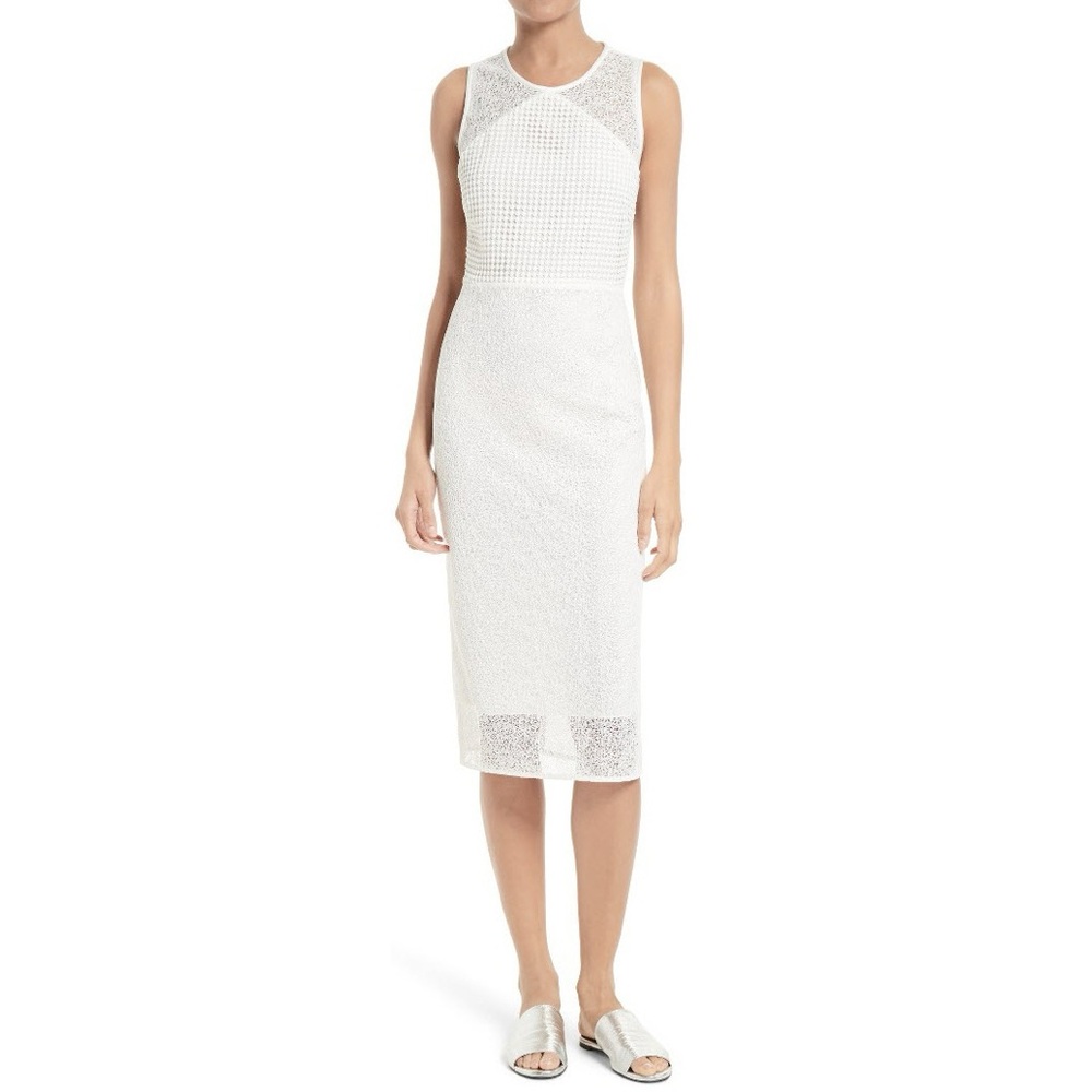 Diane von Furstenberg Chain & Twig Lace Sheath Dress Size 2